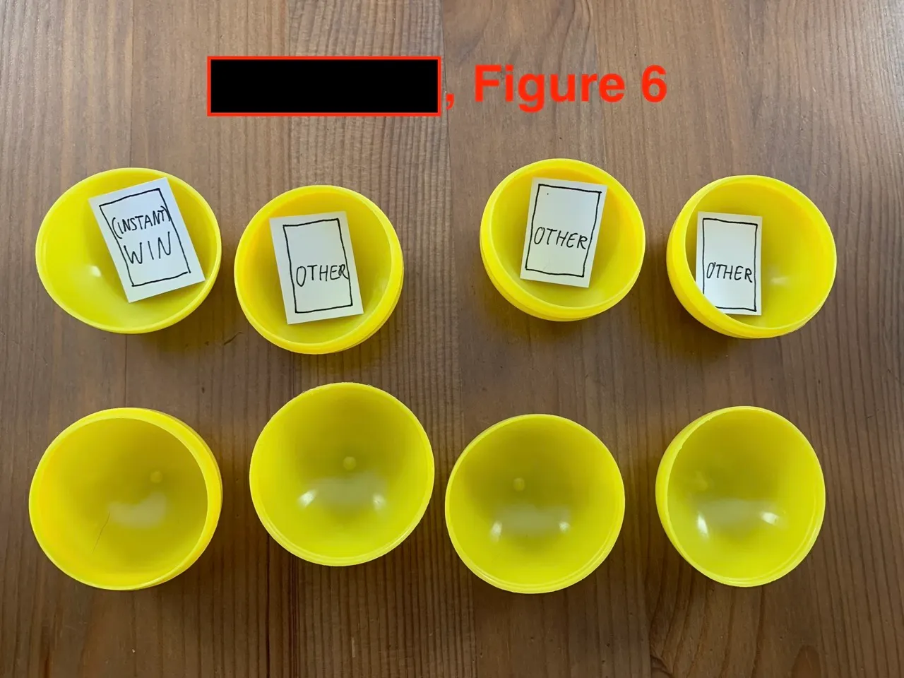 Figure 6 - Insertion des découpes dans les boules de tirage